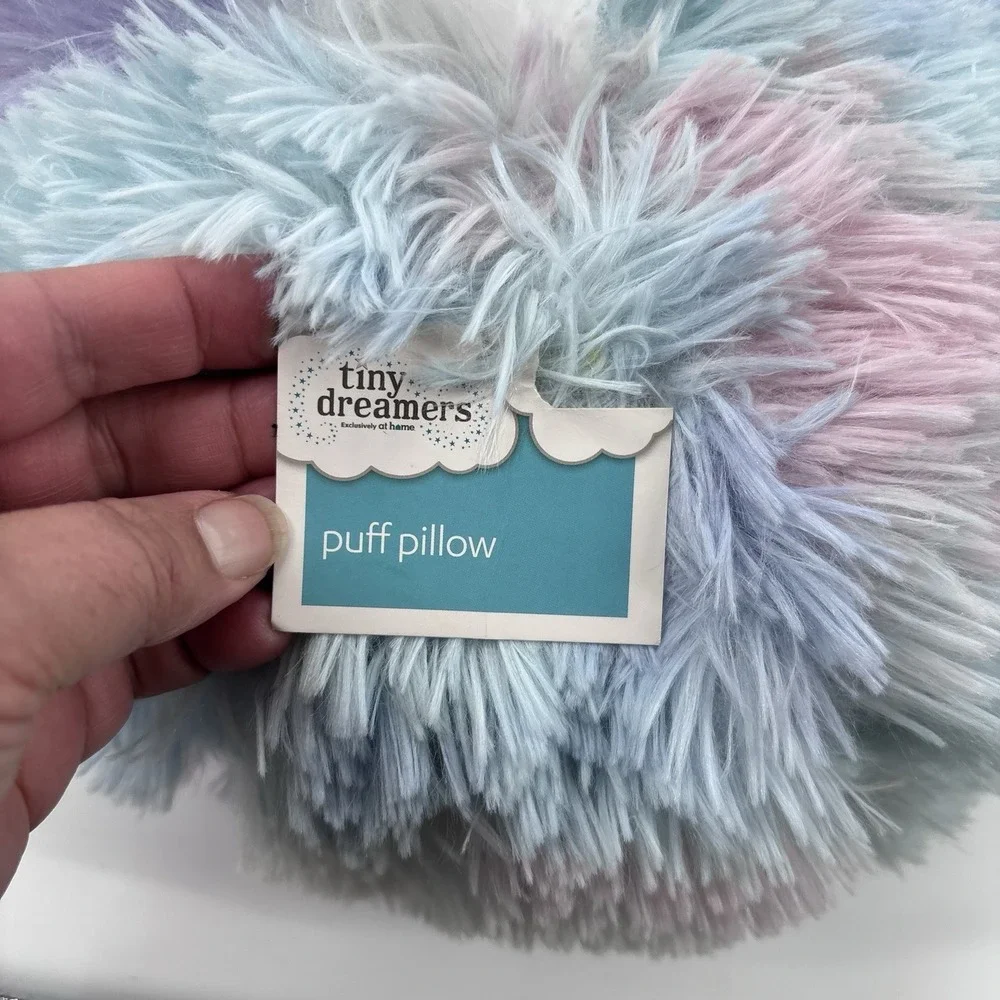Tiny Dreamers Fuzzy Pastel Plush‎ Stuffed Pillow 12